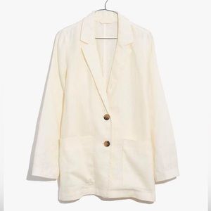 NWOT Madewell Linen Dorset Blazer